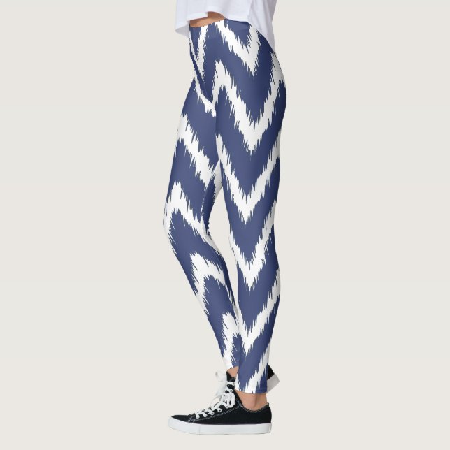 Leggings Cottage Sud Blueberry Chevrons (Gauche)