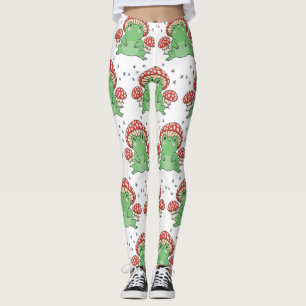 Leggings cottagecore crapaud mignon et champignons