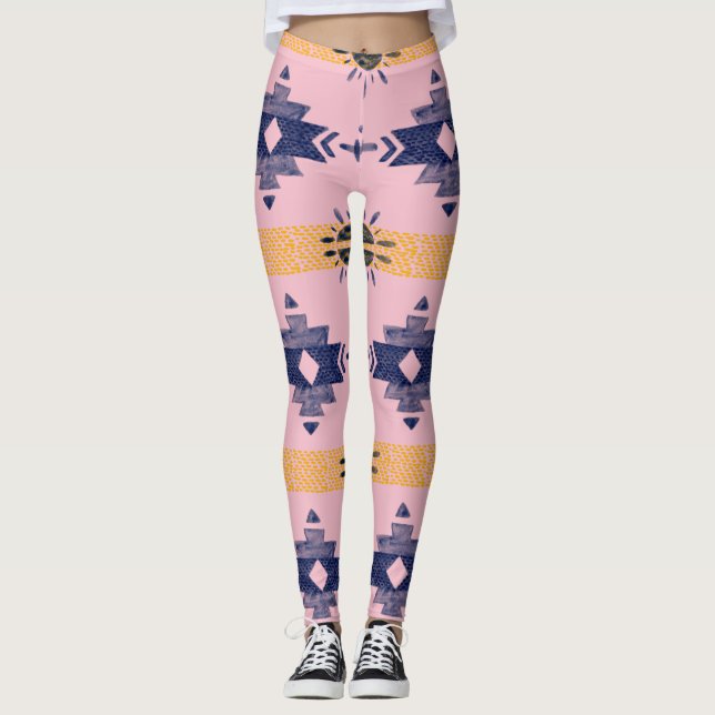 Leggings Coucher de soleil Navajo  (Devant)