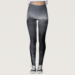 Leggings Coucher de soleil volcanique sur les sommets majes