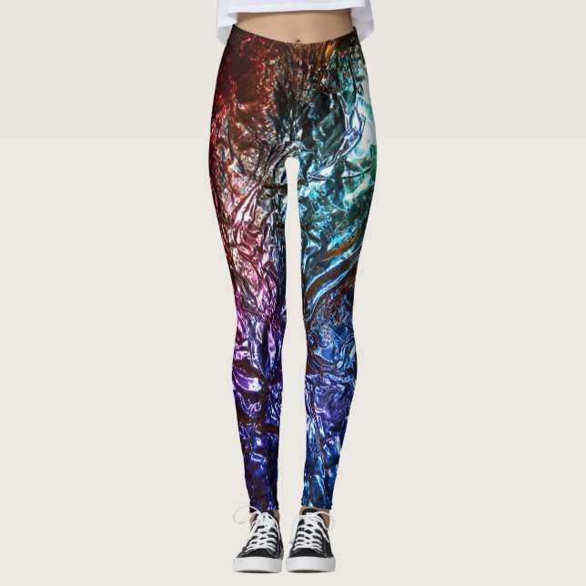 Leggings Couleur arc-en-ciel dégraissé Effet 2 impression g (Devant)