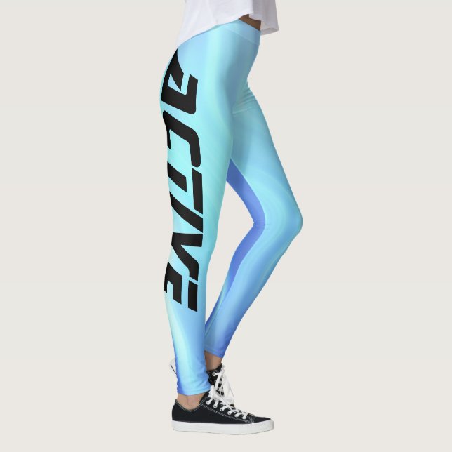 Leggings Couleur bleu électrique Sport actif (Droite)
