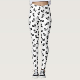 LEGGINGS COULEUR DE ARRIÈRE - PLAN PERSONNALISÉE POUR LES