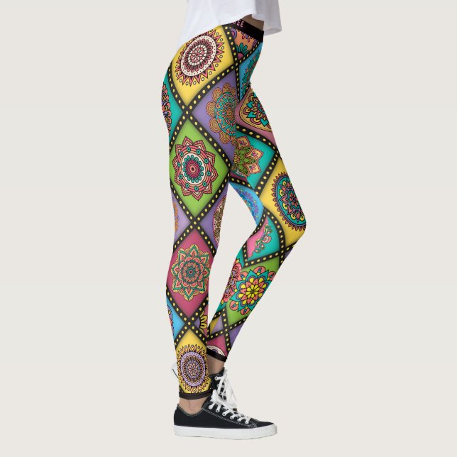 Leggings Couleur folle de Mandala (Droite)