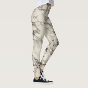 Leggings couleur ivoire en pierre de marbre