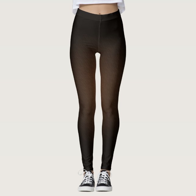 Leggings Couleur noire et dégradée (Devant)