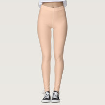Leggings couleur orange abricot uni