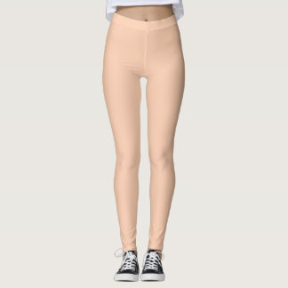 Leggings couleur orange abricot uni