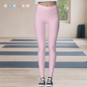 Leggings Couleur Rose Orchidée Pastel Lumière Douce Uni