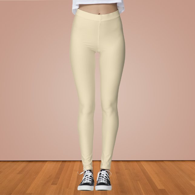 Leggings Couleur solide blanche hollandaise (Créateur téléchargé)