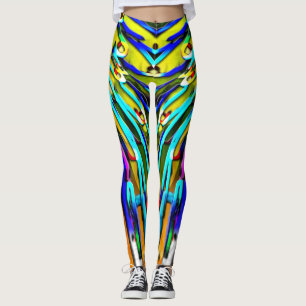 Leggings Couleurs audacieuses superbes et motif dramatique