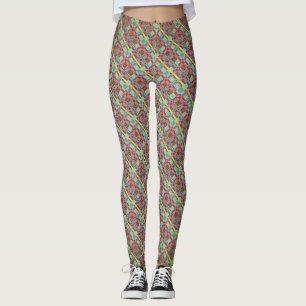 Leggings Couleurs d'art Abstraites