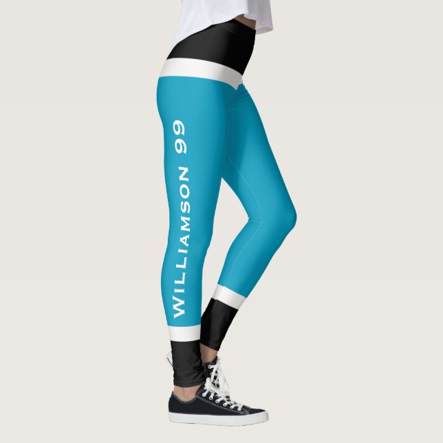 Leggings Couleurs de l'équipe Chaussettes de hockey sur gla (Droite)