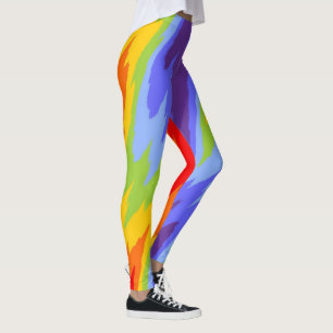 Leggings Couleurs des chakras / Arc en ciel - arête craqu