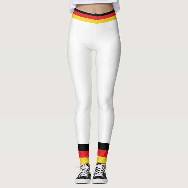 Leggings Couleurs du drapeau allemand. (Devant)