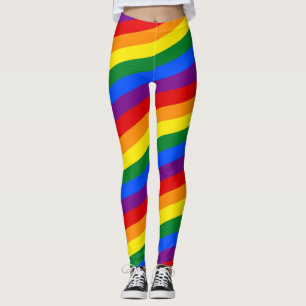 Leggings COULEURS DU DRApeau ARC-EN-CIEL bandes + vos idées