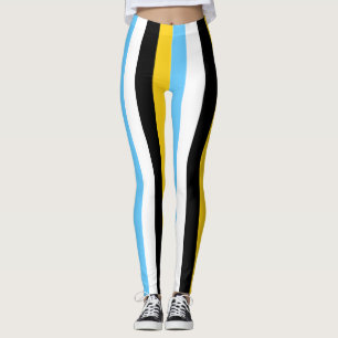 Leggings Couleurs du drapeau national de Sainte-Lucie