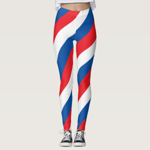Leggings Couleurs du drapeau national de Slovaquie diagonal