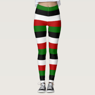 Leggings Couleurs du drapeau national du Kenya horizontalem