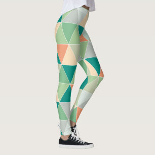 Leggings Couleurs géométriques/triangles/néon PixDezines