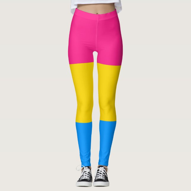 Leggings Couleurs Pansexual Pride (Devant)