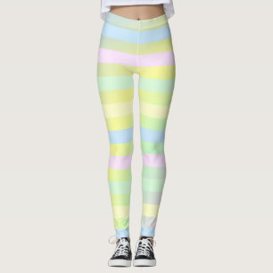 Leggings Couleurs pastel arc-en-ciel