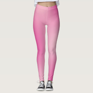 Leggings Couleurs rose pastel Ombre de dégradé de flou Ab
