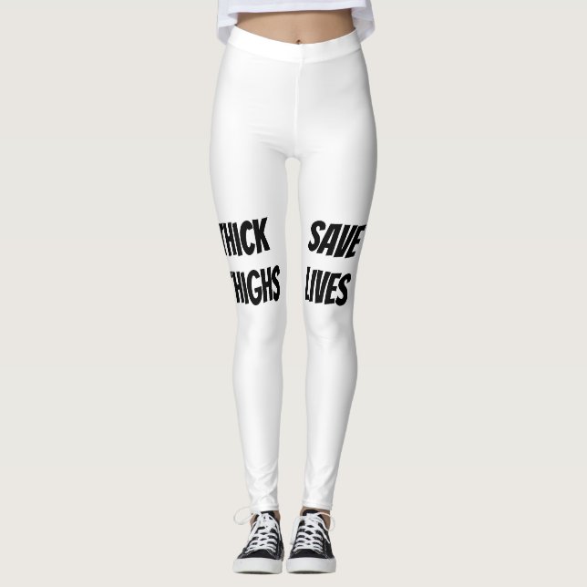 Leggings Courbes d'équipe de SG : Les cuisses épaisses (Devant)