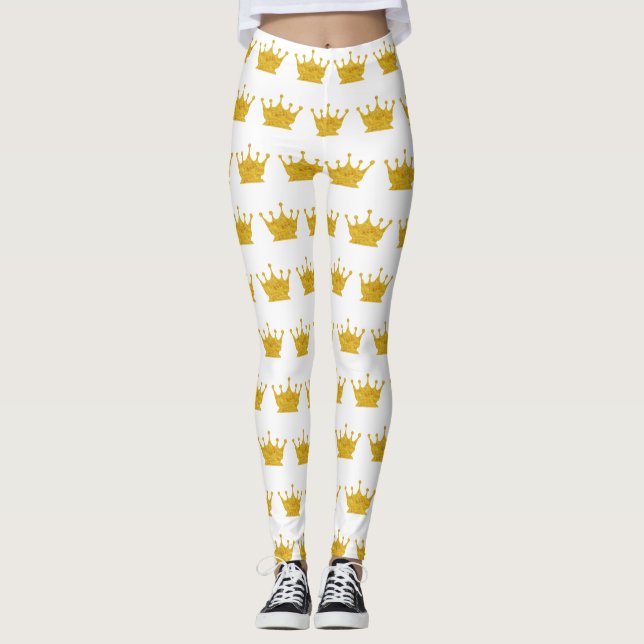 Leggings Couronne dorée (Devant)