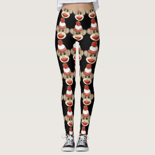 Leggings Coutume unique de culotte de noir de singe de