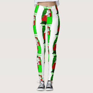 Leggings covid noël annulé santa claus drôle