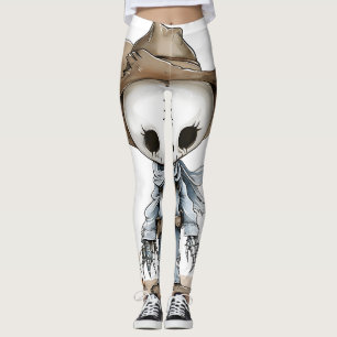 Leggings cowboy drôle art halloween