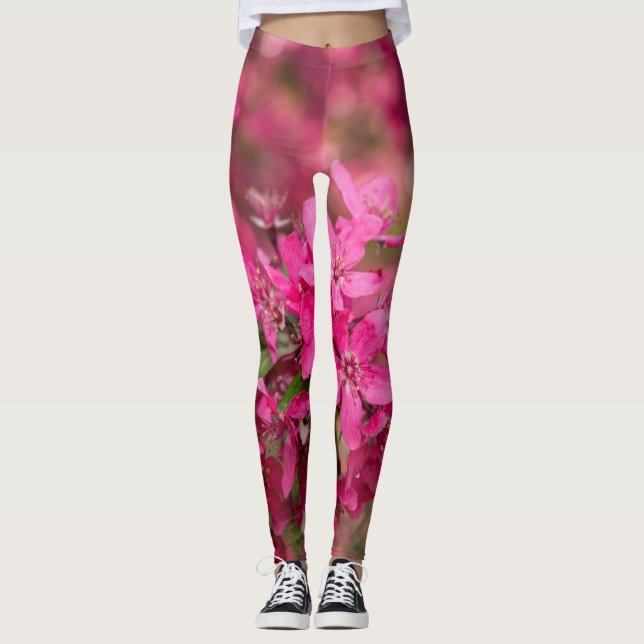 Leggings Crabe Pommes en fleurs (Devant)