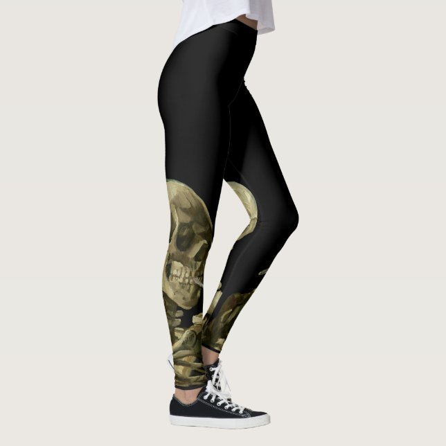 Leggings Crâne avec cigarette brûlante par Vincent van Gogh (Droite)