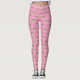 Leggings Crâne avec os