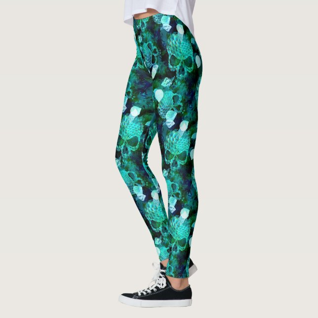 Leggings Crâne de sirène (Gauche)