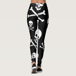 Leggings Crâne et guêtres d'os croisés
