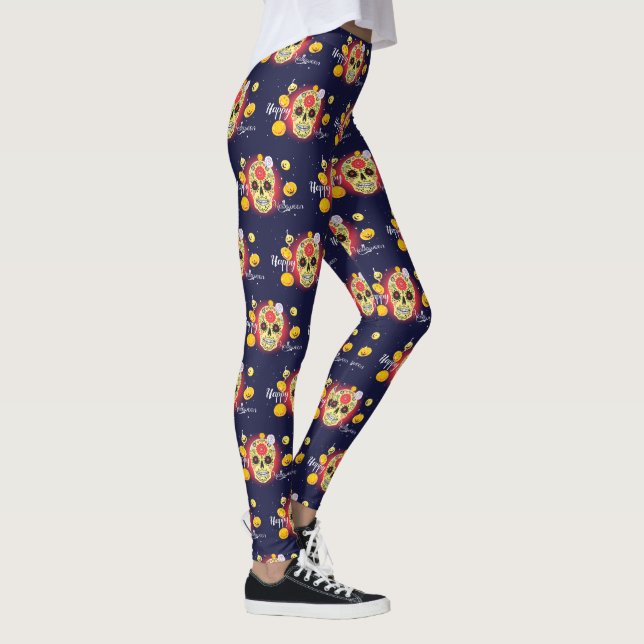 Leggings Crânes d'Halloween (Droite)