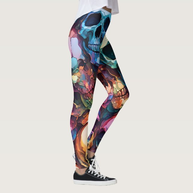 Leggings Crânes funky (Droite)