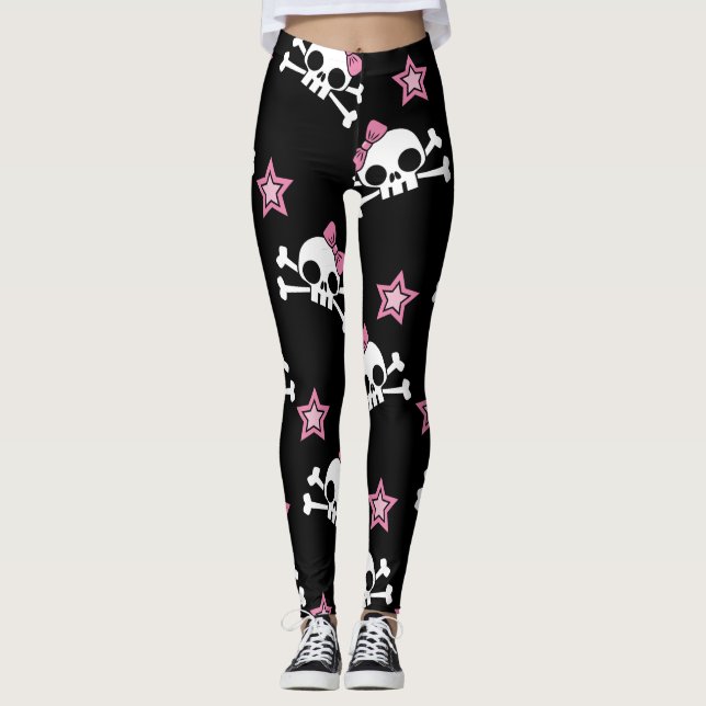 Leggings Crânes Girly (Devant)