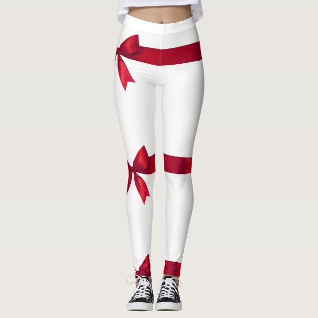 LEGGINGS **CRAVATE A "RIBBONS ROUGES" SUR VOTRE GAL** (Devant)