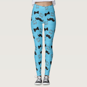 Leggings Cravate de la corneille et Jambes bleues et blanch