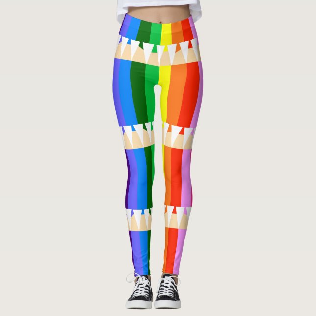 Leggings Crayons colorés (Devant)