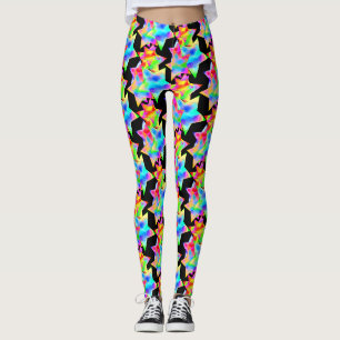 Leggings Crazy Star Trip Dazzle Shine Focus Rainbow Galaxy