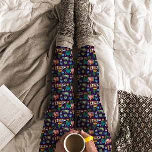 Leggings Crèche dessinée à la main Noël