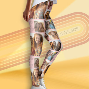 Leggings Créer un collage de photos personnalisé avec 8 pho