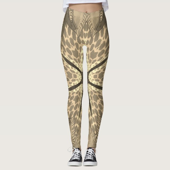 Leggings Créez vos propres marques de déchet au guépard (Devant)