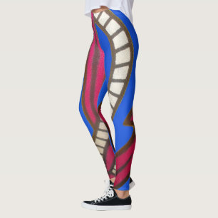 Leggings Créez votre propre Blue nautique derniers Jeux de 