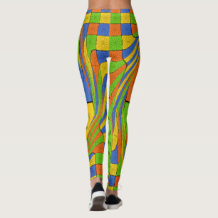 Leggings Créez votre propre design égyptien multicouleur