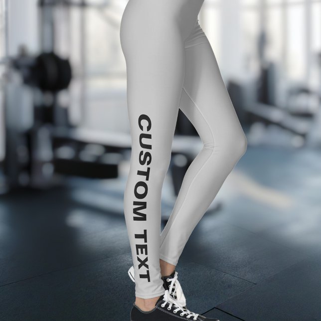 Leggings Créez votre propre gris personnalisé (Créateur téléchargé)